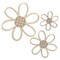 Rattan Daisy Wall Décor, Multiple Sizes Wood Flowers, Nursery/Party | Woodpeckers
